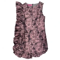 BURU Pink Label Dresses Anniversary Ruffle Mini Dress - Floral Taffeta
