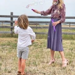 BURU White Label Faux Croc Pleated Skirt - Lilac 12 BURU White Label Faux Croc Pleated Skirt - Lilac