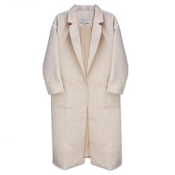 BURU White Label Open Car Coat - Quilted Fawn 27 BURU White Label Open Car Coat - Quilted Fawn