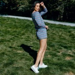 BURU White Label Mama Sweat Set - Rainbow Stripe - Final Sale