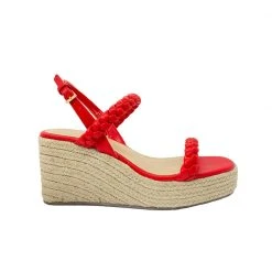 Shoes Braided Platform Espadrilles - Red Sale
