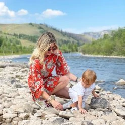 BURU White Label Button Sleeve Blouse- Red Floral Tops 14 BURU White Label Button Sleeve Blouse- Red Floral Tops