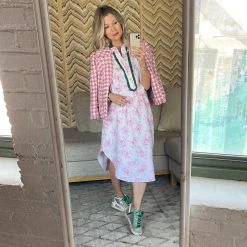 BURU Pink Label BURU X Val Boxy Blazer - Pink & Ivory Tweed Clothing