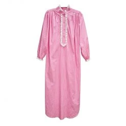 BURU Pink Label Clothing The Carrie Respite Gown - Pink Gingham Cotton 15 BURU Pink Label Clothing The Carrie Respite Gown - Pink Gingham Cotton