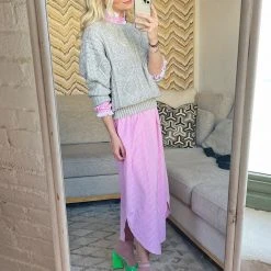 BURU Pink Label Clothing The Carrie Respite Gown - Pink Gingham Cotton 12 BURU Pink Label Clothing The Carrie Respite Gown - Pink Gingham Cotton