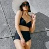 BURU White Label Retro High Rise Bikini - Black