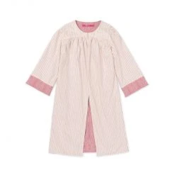 BURU Pink Label Tops Reversible Car Coat - Rose Jacquard & Pink Pinstripe 16 BURU Pink Label Tops Reversible Car Coat - Rose Jacquard & Pink Pinstripe