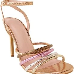 Buru Accessories Ankle Strap Heels - Rose Gold & Lavender - Final Sale Special Occasions