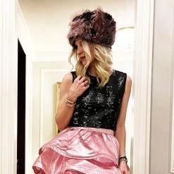 BURU Mama Zhivago Faux Fur Hat - Rose