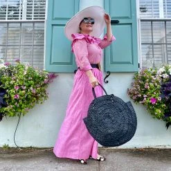 BURU Pink Label Clothing BURU X JUJU Everyday Maxi Skirt - Pink Oxford