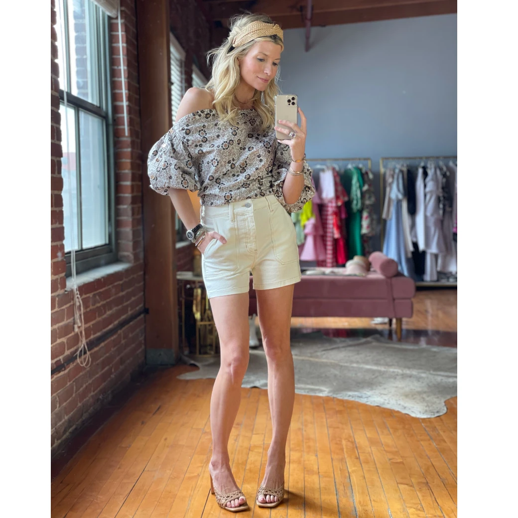 BURU White Label Clothing Sailor Denim Shorts - Off White 14 BURU White Label Clothing Sailor Denim Shorts - Off White