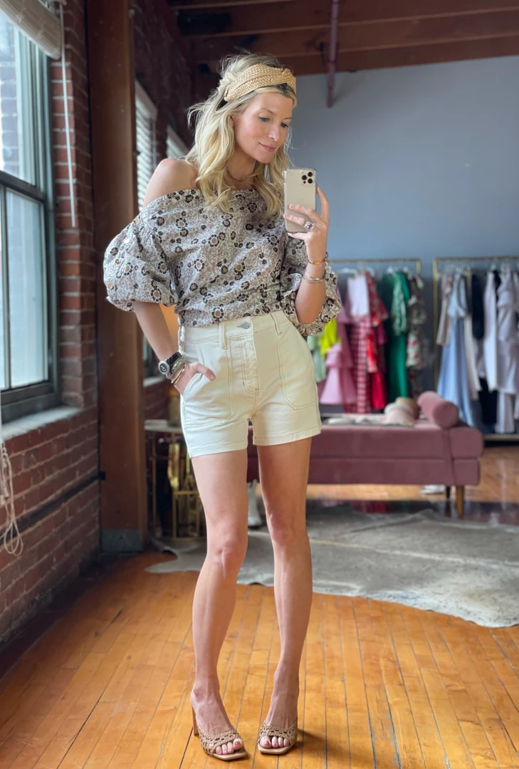 BURU White Label Clothing Sailor Denim Shorts - Off White 8 BURU White Label Clothing Sailor Denim Shorts - Off White