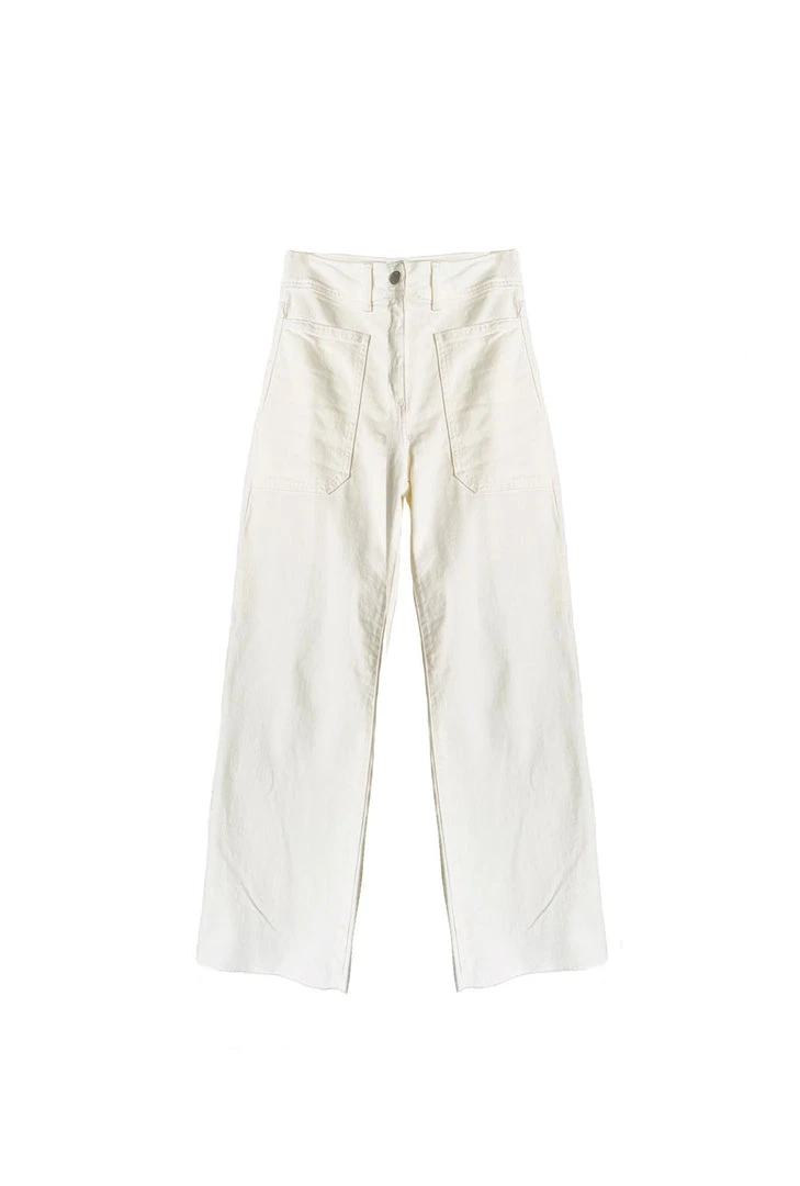 BURU White Label High Rise Sailor Jeans - White Clothing 3 BURU White Label High Rise Sailor Jeans - White Clothing