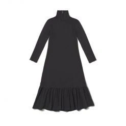 BURU White Label Side Zip Turtleneck Dress MIDI - Black Clothing 13 BURU White Label Side Zip Turtleneck Dress MIDI - Black Clothing