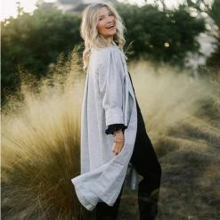 BURU Pink Label Black Friday Swing Coat - Ivory & Silver Bouclé PRE-SALE Clothing