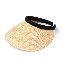 BURU Accessories Simple Raffia Visor - Natural