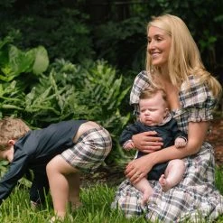 BURU Pink Label Nat Note Mama's Boy Bloomers - Navy Poplin