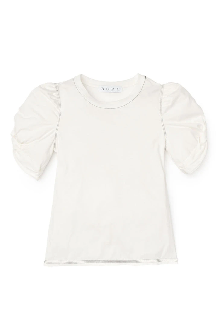 BURU White Label Clothing Sivas Statement Tee - White With Black Stitching 3 BURU White Label Clothing Sivas Statement Tee - White With Black Stitching