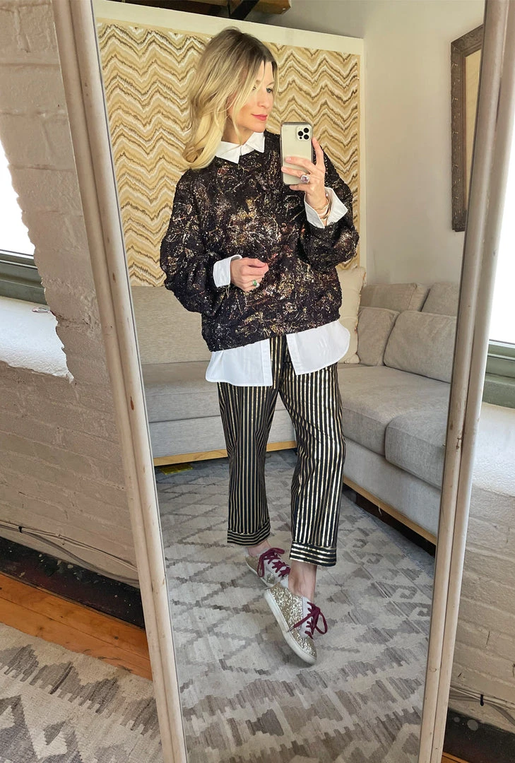 BURU White Label Clothing Everyday Pants - Black & Gold Pinstripe 7 BURU White Label Clothing Everyday Pants - Black & Gold Pinstripe