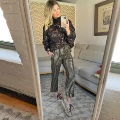 BURU White Label Clothing Everyday Pants - Black & Gold Pinstripe 23 BURU White Label Clothing Everyday Pants - Black & Gold Pinstripe