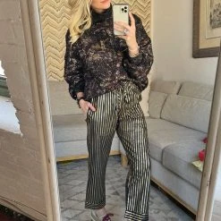 BURU White Label Clothing Everyday Pants - Black & Gold Pinstripe 20 BURU White Label Clothing Everyday Pants - Black & Gold Pinstripe