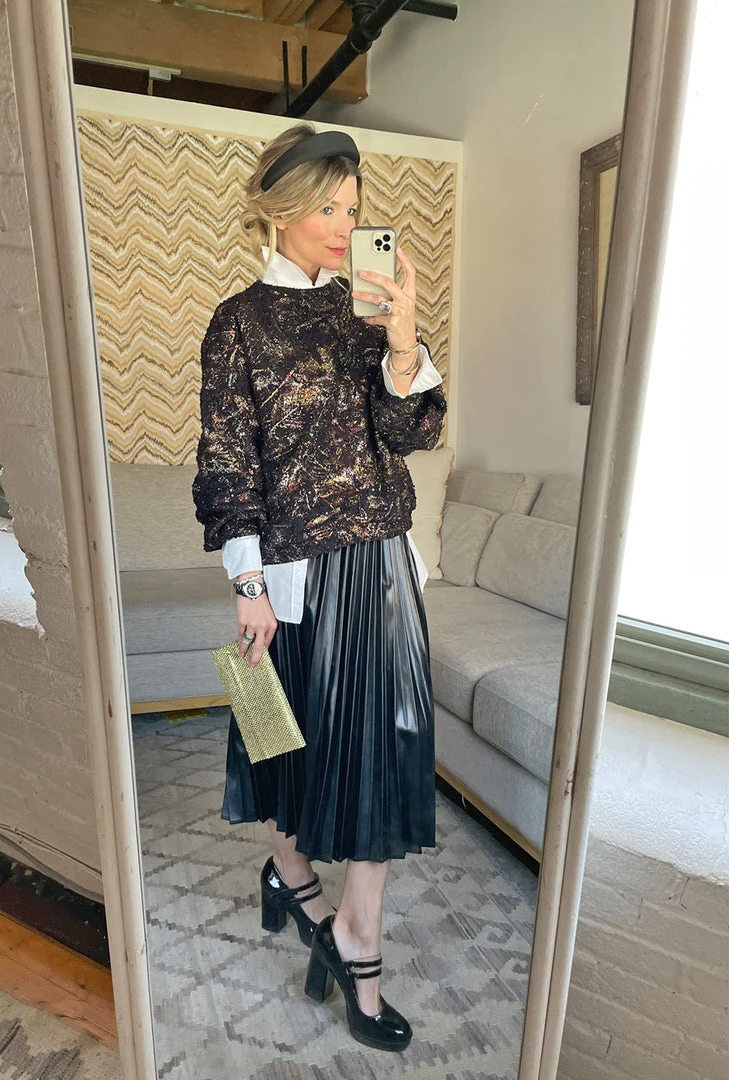 BURU White Label Snappy Pullover - Black Metallic Clothing 7 BURU White Label Snappy Pullover - Black Metallic Clothing