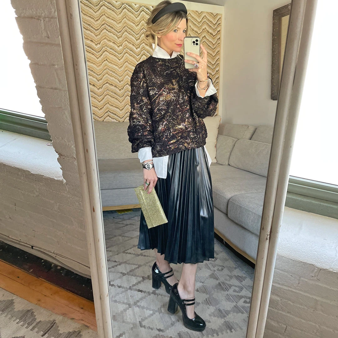 BURU White Label Snappy Pullover - Black Metallic Clothing 12 BURU White Label Snappy Pullover - Black Metallic Clothing