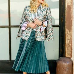 BURU White Label Sparkle Cape - Teal & Gold