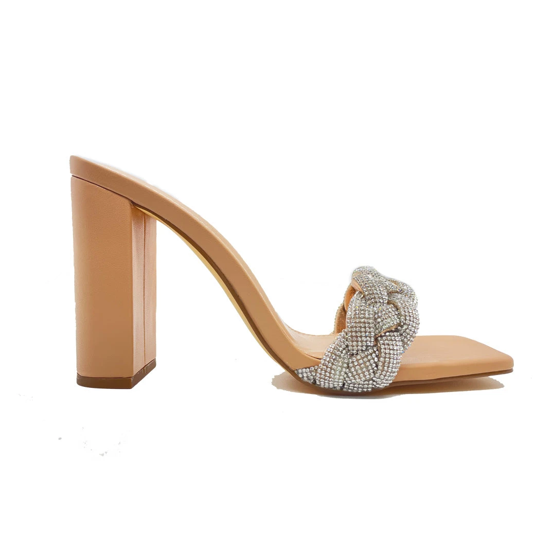 Shoes Sparkle Slides - Beige - Final Sale 4 Shoes Sparkle Slides - Beige - Final Sale
