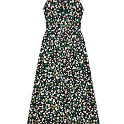 BURU Pink Label BURU X Mara Martin Sleeveless Shirtdress Maxi - Polkadots Clothing