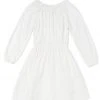 BURU White Label Clothing On & Off The Shoulder Mini Dress - White Star