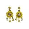 Earrings Special Occasions Jeweled Daisies - Yellow - Final Sale 2 Earrings Special Occasions Jeweled Daisies - Yellow - Final Sale