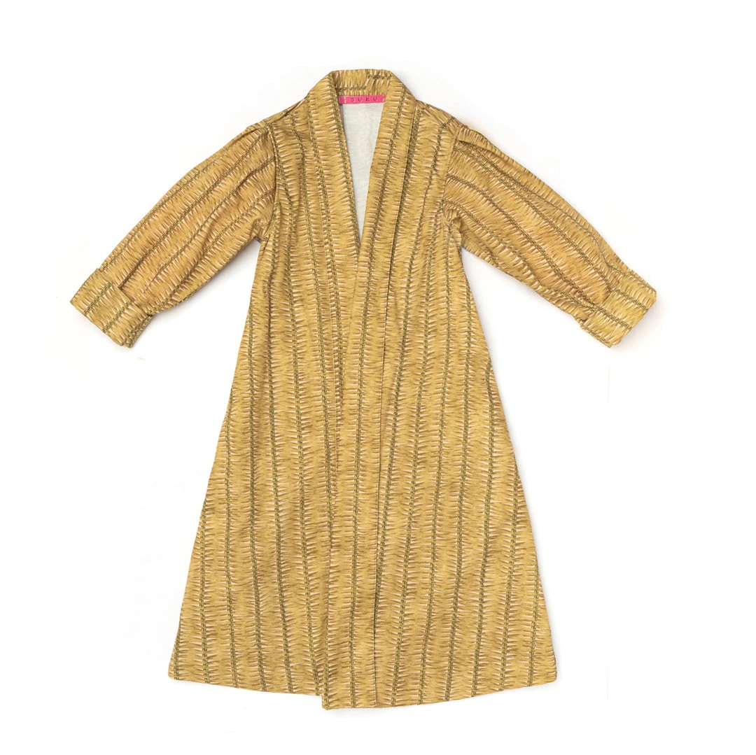 BURU Pink Label Swing Coat Knee Length - Chartreuse Cotton Twill- PRE-SALE Clothing 6 BURU Pink Label Swing Coat Knee Length - Chartreuse Cotton Twill- PRE-SALE Clothing