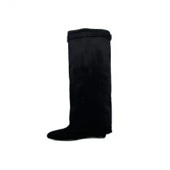 Buru Accessories The Perfect Wedge Boot - Black Faux Suede - Final Sale 13 Buru Accessories The Perfect Wedge Boot - Black Faux Suede - Final Sale