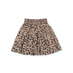BURU White Label Smocked Waist Mini Skirt - Tan Cheetah 17 BURU White Label Smocked Waist Mini Skirt - Tan Cheetah