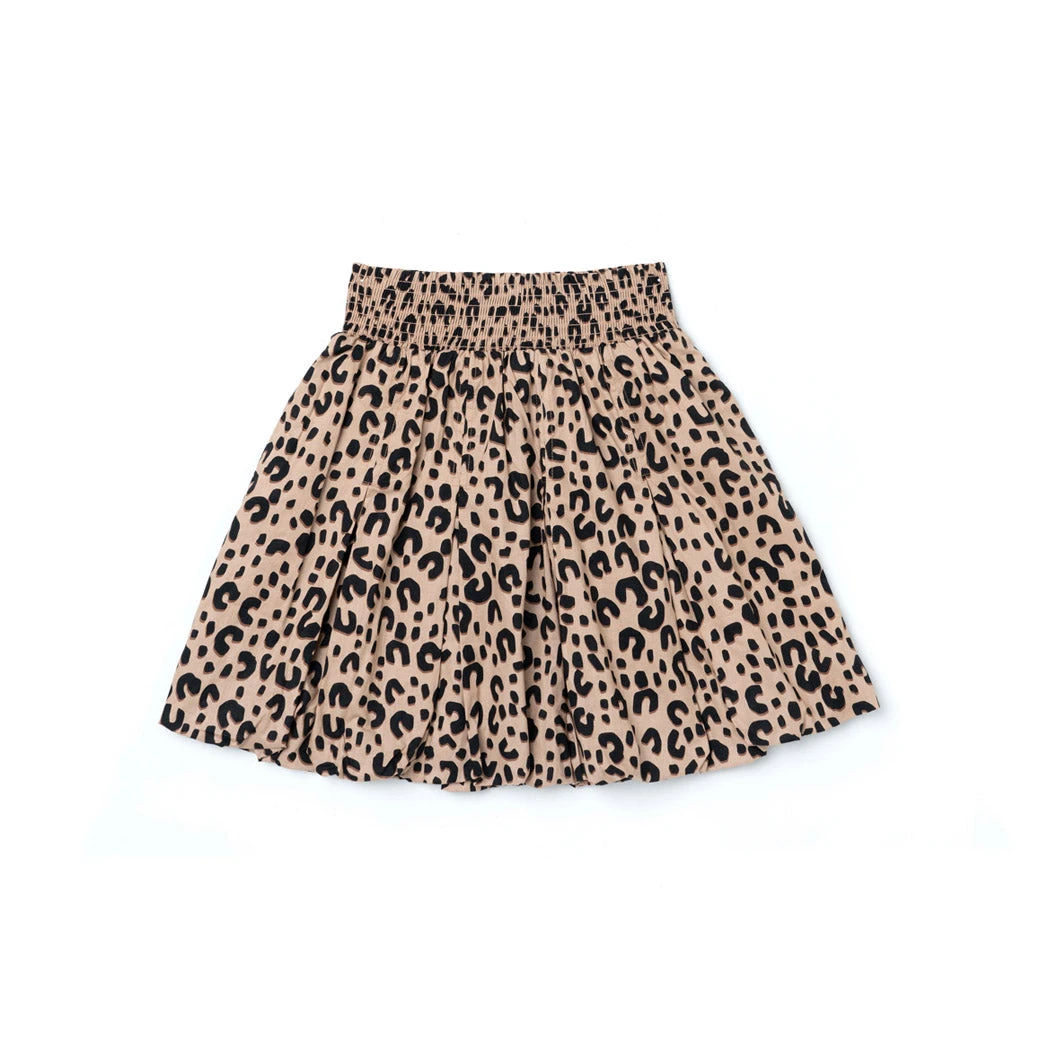 BURU White Label Smocked Waist Mini Skirt - Tan Cheetah 10 BURU White Label Smocked Waist Mini Skirt - Tan Cheetah