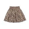 BURU White Label Smocked Waist Mini Skirt - Tan Cheetah