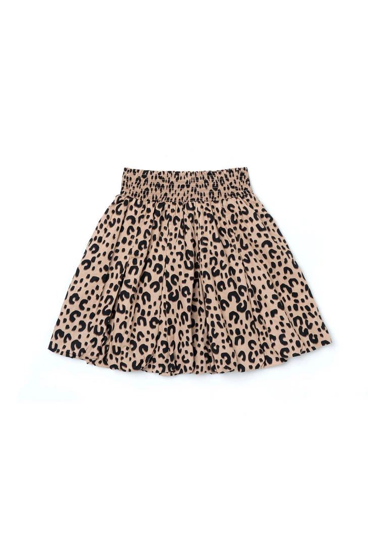 BURU White Label Smocked Waist Mini Skirt - Tan Cheetah 3 BURU White Label Smocked Waist Mini Skirt - Tan Cheetah