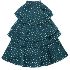 BURU White Label Clothing Teagan Tiered Skirt - Jade Clover