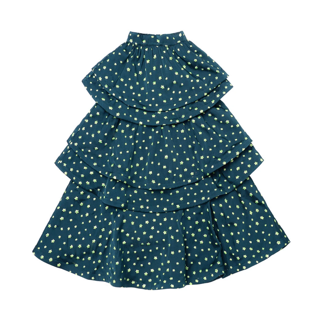 BURU White Label Clothing Teagan Tiered Skirt - Jade Clover 9 BURU White Label Clothing Teagan Tiered Skirt - Jade Clover