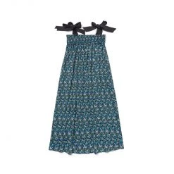 BURU White Label Tie Top MIDI Dress - Black Micro Floral Clothing 19 BURU White Label Tie Top MIDI Dress - Black Micro Floral Clothing