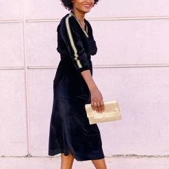 BURU White Label Track Dress - Black