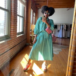 BURU Pink Label BURU X TSCS Everyday Skirt - Aqua & Lime Gingham