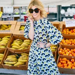 BURU White Label Button Sleeve Blouse - Blue Tulip - Final Sale Tops