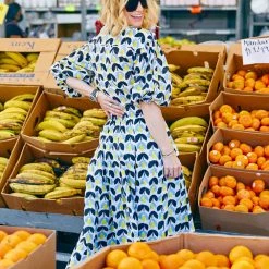 BURU White Label Button Sleeve Blouse - Blue Tulip - Final Sale Tops