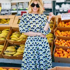 BURU White Label Button Sleeve Blouse - Blue Tulip - Final Sale Tops