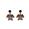 Buru Accessories Turtle Earrings - Black