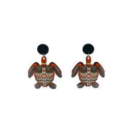 Buru Accessories Turtle Earrings - Black