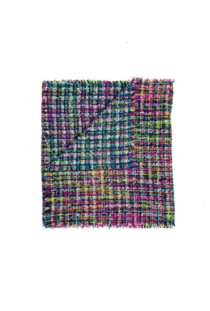 Buru Accessories Tweed Scarf - Pink Multi 4 Buru Accessories Tweed Scarf - Pink Multi