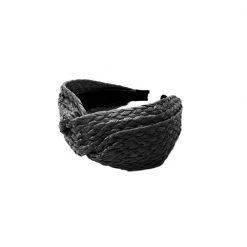 BURU Accessories Twisted Raffia Headband - Black